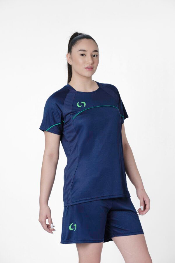 S-cut shorts (navy blue/green)