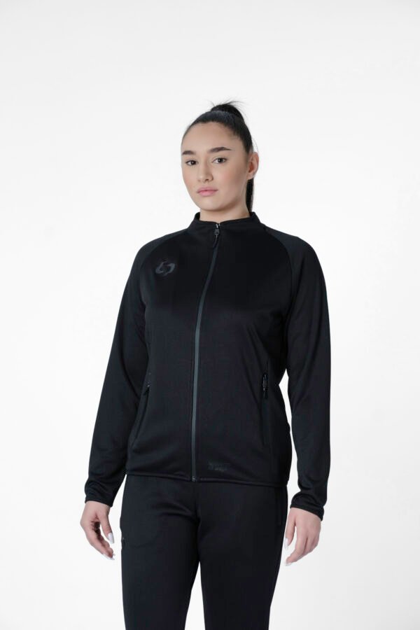 Official tracksuit top (black/black)