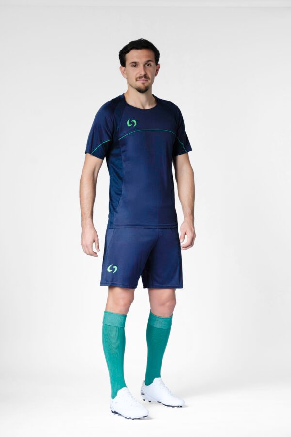 S-cut shorts (navy blue/green)