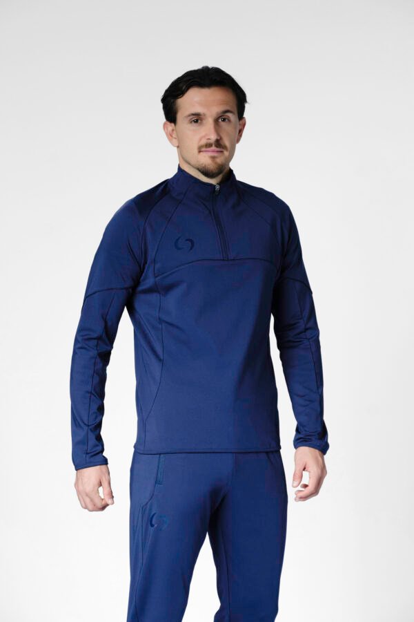 S-cut training tracksuit top (navy blue/navy blue)